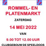Poster Rommel- en platenmarkt 14-05-2022