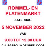 Poster Rommel- en platenmarkt 05-11-2022